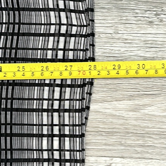 Calvin Klein Sheer Black/White Accessory Scarf - Picture 4 of 9